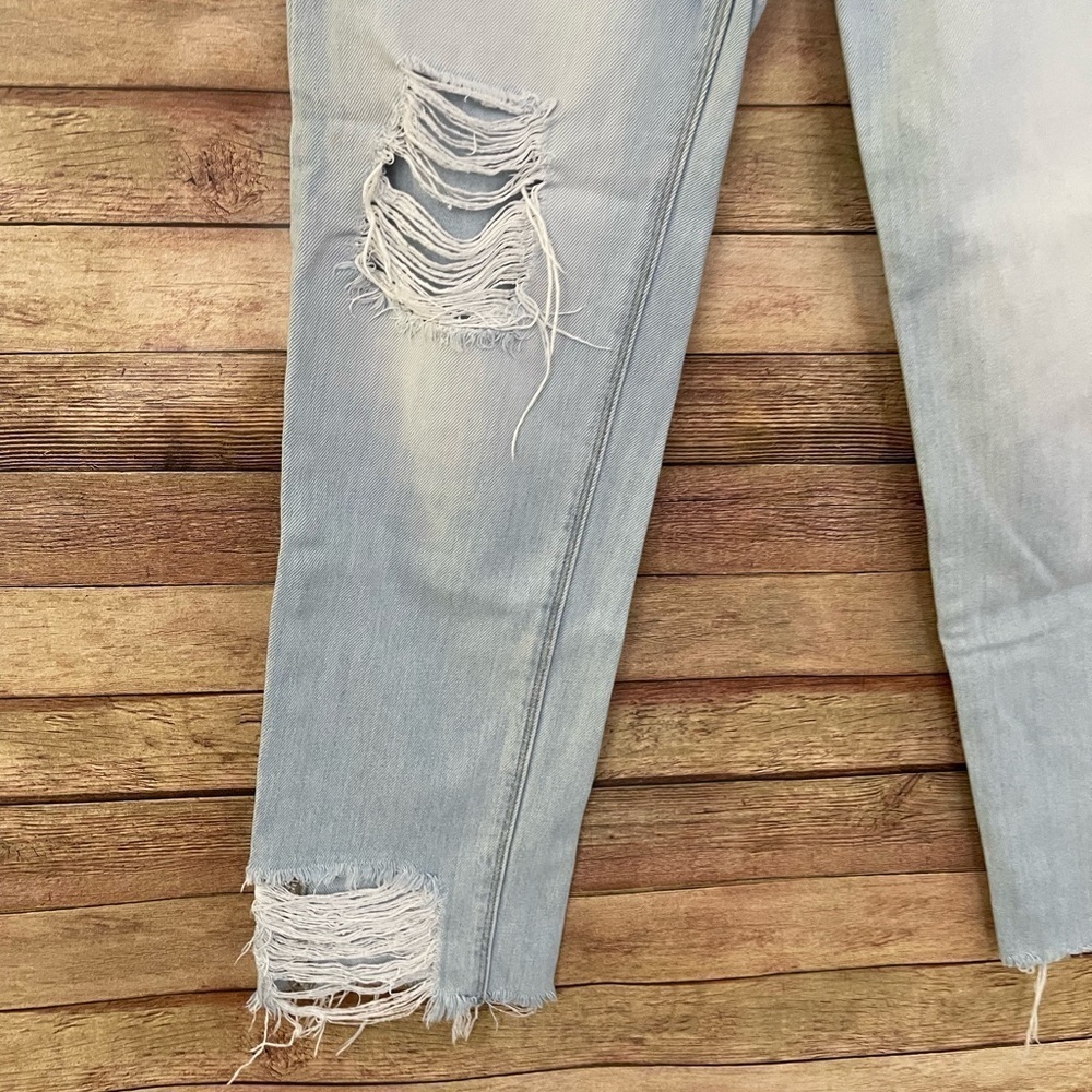 1. State Essentials Corsica Light Wash Distressed Designer Jeans Womens 27 - Picture 2 of 11